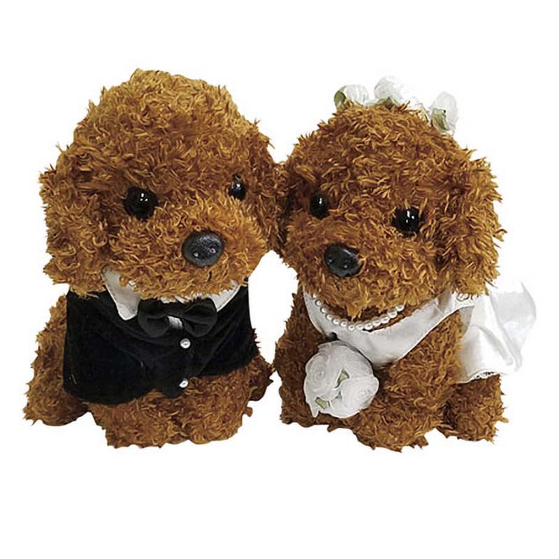 プレミアムパピー ウエディングドール トイプードル レッド 189-530321-0 ぬいぐるみ マスコット 犬 ウェルカムドール 松K 代引不可