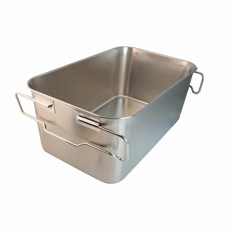 楽天市場】ステンレス 給食バット運搬型 積み重ねハンドル付 深