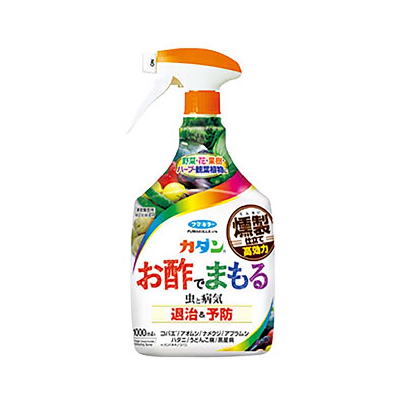 【4/30までエントリーで最大100%Pバック】フマキラー カダン お酢でまもる 1000ml 12本 園芸用 殺虫剤 殺菌剤 害虫対策 酢酸 食品成分 カ園 個人宅配送不可 代引不可