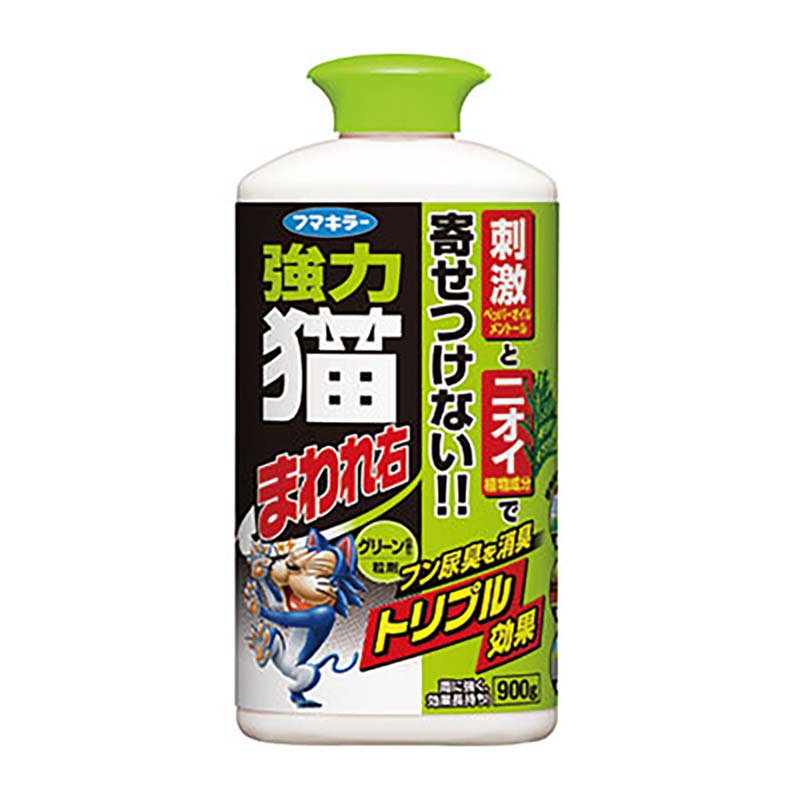 【4/30までエントリーで最大100%Pバック】フマキラー 強力 猫まわれ右 粒剤 900g グリーンの香り 12本 猫対策 ネコ 忌避 畑 花壇 園芸 カ園 個人宅配送不可 代引不可