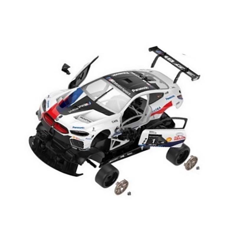 ラジコン 1/18 組立タイプ BMW M8 GTE ラジコンカー プラモデル RASTAR ハートフルジャパン 代引不可 産直