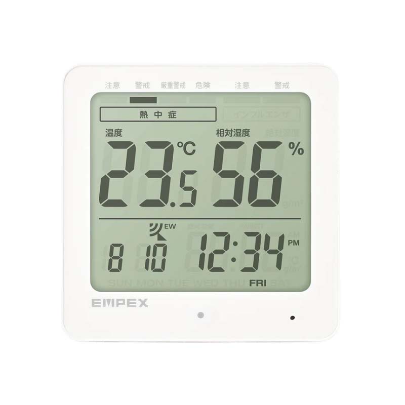 楽天市場】エンペックス 電波時計付デジタル温湿度計 TD-8262 温度計