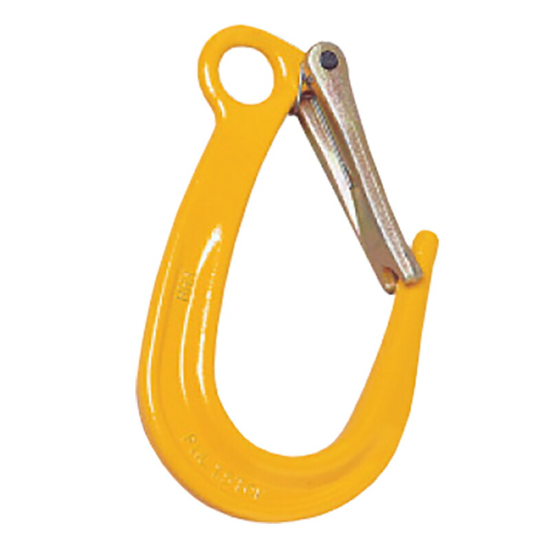 【4/30までエントリーで最大100%Pバック】吊具 ファンドリー フック FHL(ラッチ付) FHL0.75 使用荷重 0.75 ton A 52 mm B 54 mm C 19 mm D 9 mm E 19 mm スリーエッチ HHH 代引不可