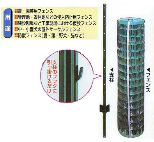 楽天市場】ブラック 黒 アニマルフェンス 1.2×20m フェンス(金網)と