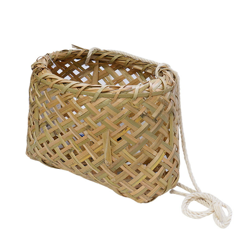 楽天市場】竹製 万能腰籠 紐付き 直径25cm×高さ28cm 収穫かご 竹