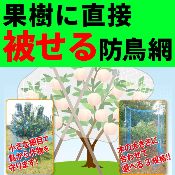 直営限定アウトレット 防鳥網 防鳥ネット 45mm目×18m×27m 150坪用