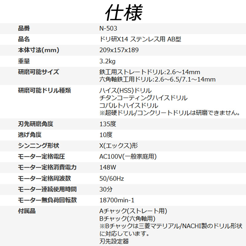 メーカー公式ショップ ショップおひさまニシガキ ドリ研Ｘ１４ ステン