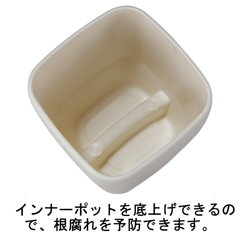 個人宅配送不可120個トッピングPOT2.5寸用ダークグレーアップルウェア—apple直径89×97インナーポットおしゃれ黒鉢ポットタ種送料無料代引不可