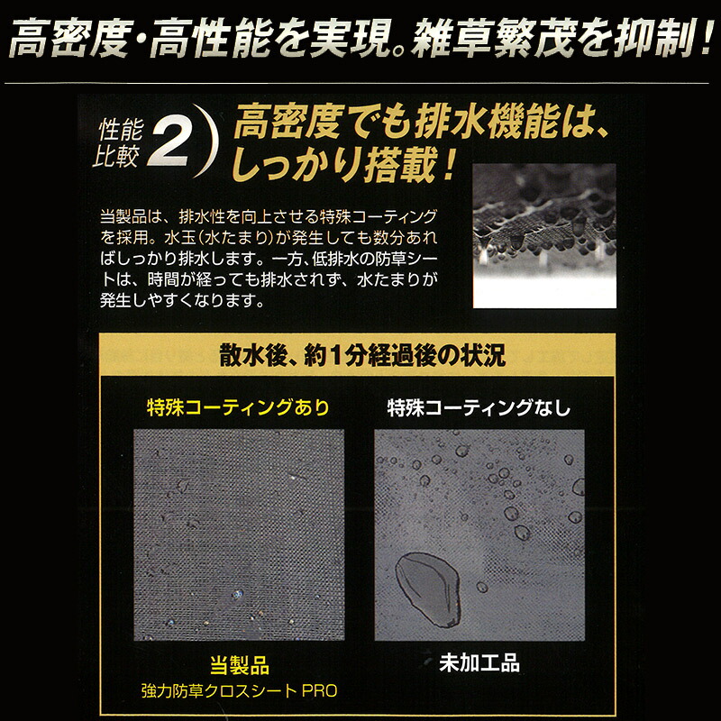 耐候年数10年以上強力防草クロスシートPRO1.5×50mHC106531本入日本マタイ黒強化ポリプロピレン防草シート太陽光発電現場雑草対策代引不可