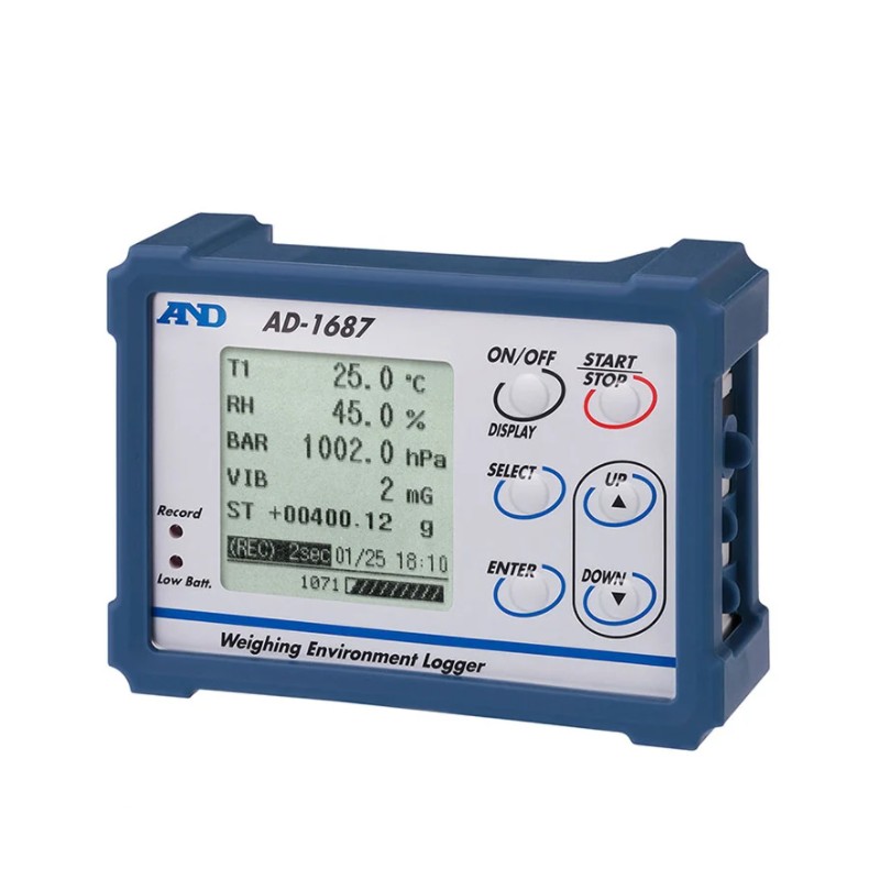 A&D 環境ロガー AD-1687 温度測定範囲 0～60℃ 計測 計測器 計量 測量 測定 電子 デジタル エーアンドディー 宇N 代引不可
