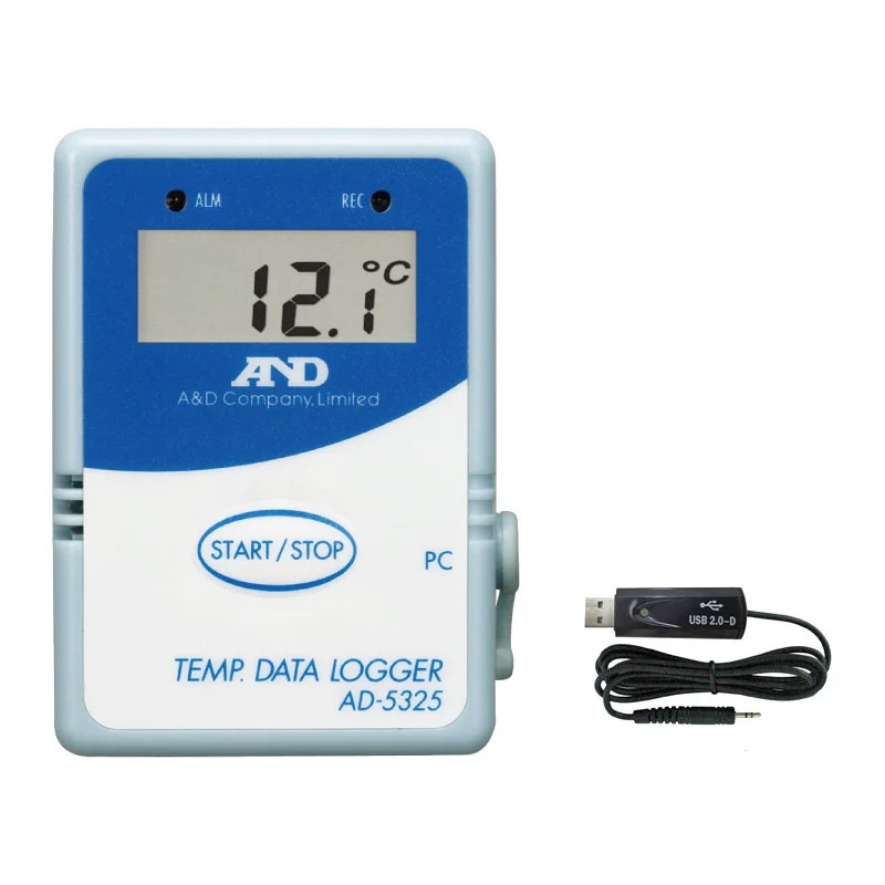 A&D 温度データロガー AD-5324SET 測定温度範囲 -40℃～+70℃ 計測 計測器 計量 測量 測定 電子 デジタル エーアンドディー 宇N 代引不可｜プラスワイズ業者用専門店