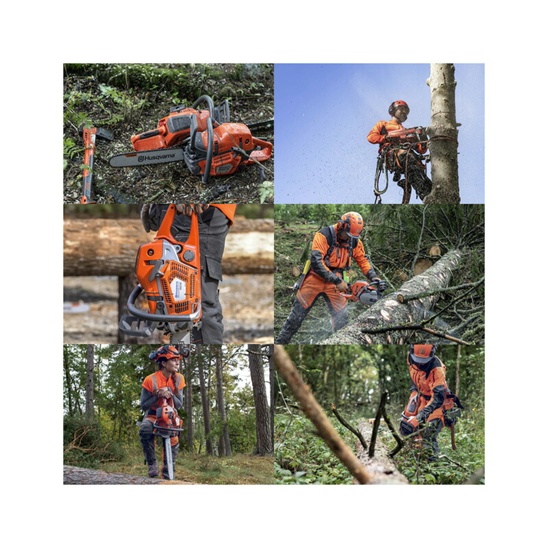 エンジン式チェンソー550XPMarkII48cm19RTLH25ハスクバーナーHusqvarnaマーク2安全大工剪定枝打ち枝払い庭木果樹薪つくりD