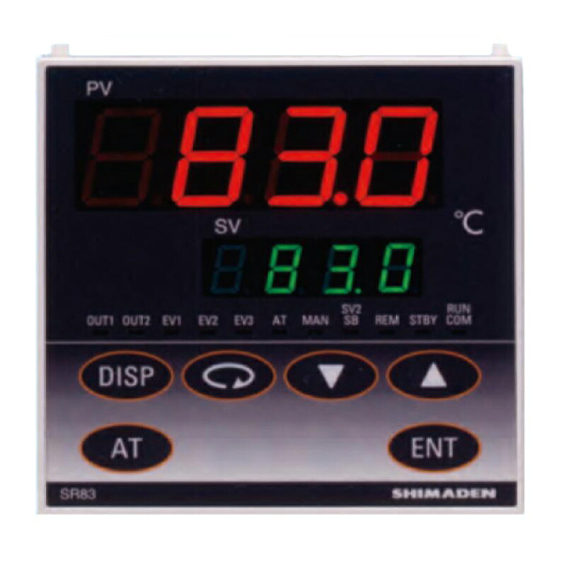 ディジタル調節計 SR83-2P-N-90-1000000 シマデン 96×111mm SV設定2点 PID値2種 加熱冷却二出力制御 イベント出力 計測 演算 測定 図り 宇N 代引不可
