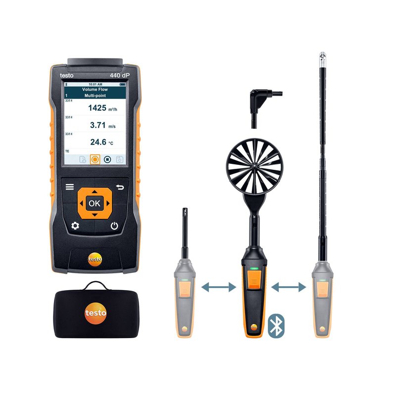 testo 440 dP 風速プローブコンボセット2 0563 4410 テストー 位置づける器 宇N 代引不可