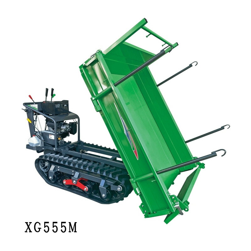 ダンプトラック & グラベルローダー　電動ブリキ　アルプス商事　日本製 agriz_atx-xg555ldm