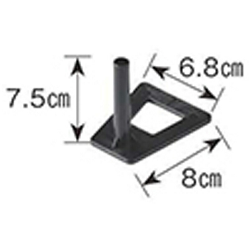 100個 6.8cm×8cm×H7.5珊 黒 TO 突っ支い棒照明ランプ 東海化成 京G 代引不可