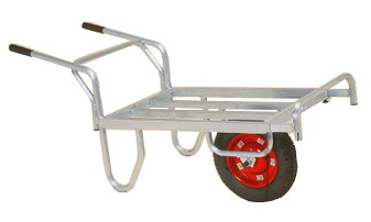 ハラックス コン助 アルミ製 平形一輪車 CN-45D ストッパー伸縮タイプ 防J 個人宅配送不可 代引不可｜プラスワイズ業者用専門店