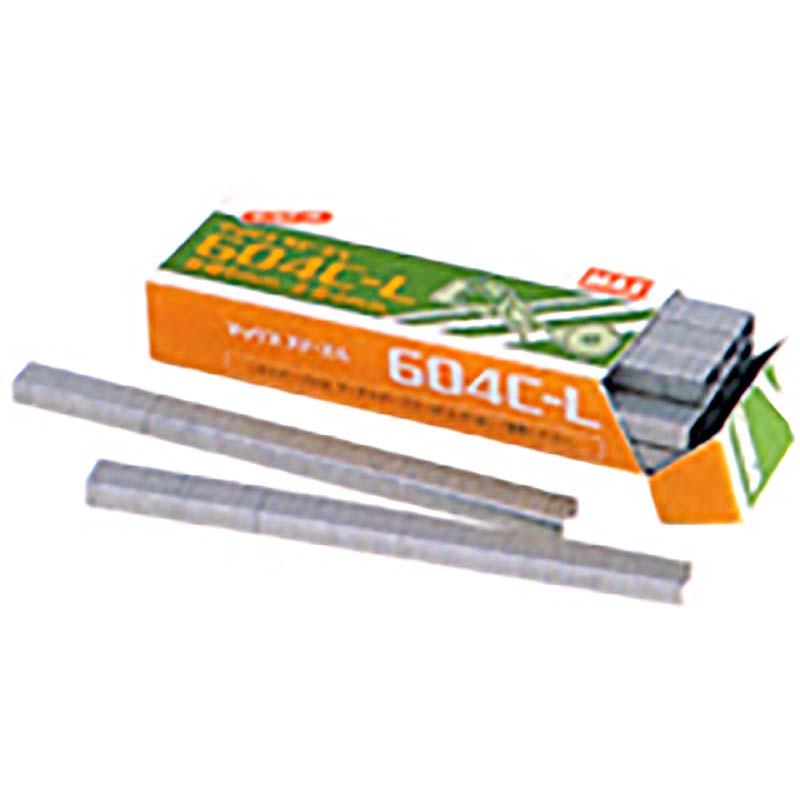 200箱 604C-L マックステープナー 用 ステープル 一緒になる掛け目が他愛も無い C-L印字機 28連(4800本)×200箱 カ施 代引不可
