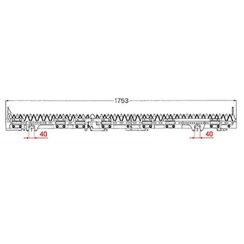 nashim コンバイン刈刃 K クボタ ツイン5条 7455 ER-572 ER-575 ER-587 ER-590 ナシモト オK 個人宅配送不可 代引不可|プラスワイズ業者用専門店