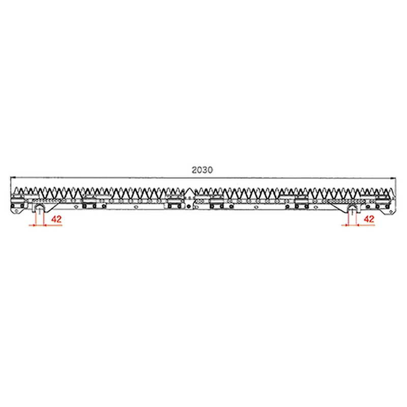 nashim コンバイン刈刃 Y ヤンマー L・R分離 6条 7800 GC-685 GC-695 GC-698 ナシモト オK 個人宅配送不可 代引不可｜プラスワイズ業者用専門店
