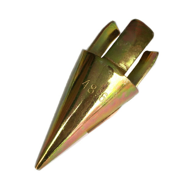 120個 単管 打ち込み 先端 ミサイル 48.6 mm クロメートメッキ シンセイ 個人宅配送不可 代引不可
