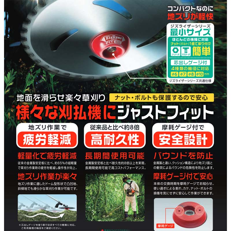 超安い メール便 ジズライザーフィット60 ZAT-H20A60 安定板 草刈り機用部品 北村製作所 三冨D ネコポス  fahrschule-witte.de