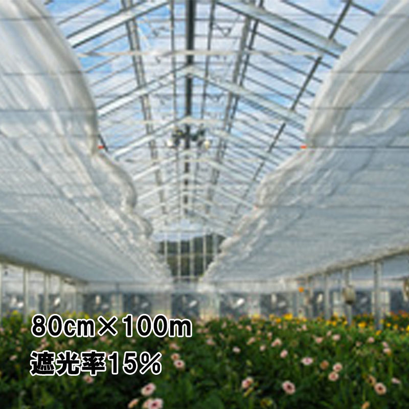80cm×100m 透明 遮光率約15% ダイオハイブレス 遮光ネット 1500N 寒冷紗 イノベックス サT 北海道不可 個人宅配送不可 代引不可