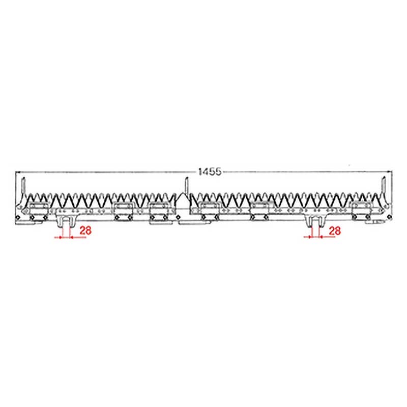 nashim コンバイン刈刃 K クボタ ツイン4条 金具付 6061 R1-35 R1-40 R1-45 R1-351 R1-401 R1-451 ナシモト オK 個人宅配送不可 代引不可