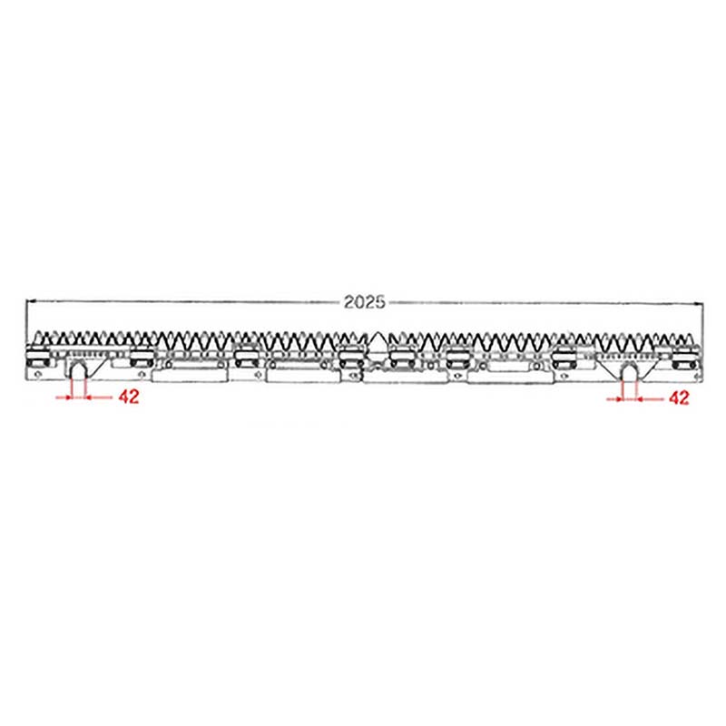 nashim コンバイン刈刃 M 三菱L・R分離 6条 6784 VR-85 VR-90 (GC-80・GC-90兼用) ナシモト オK 個人宅配送不可 代引不可