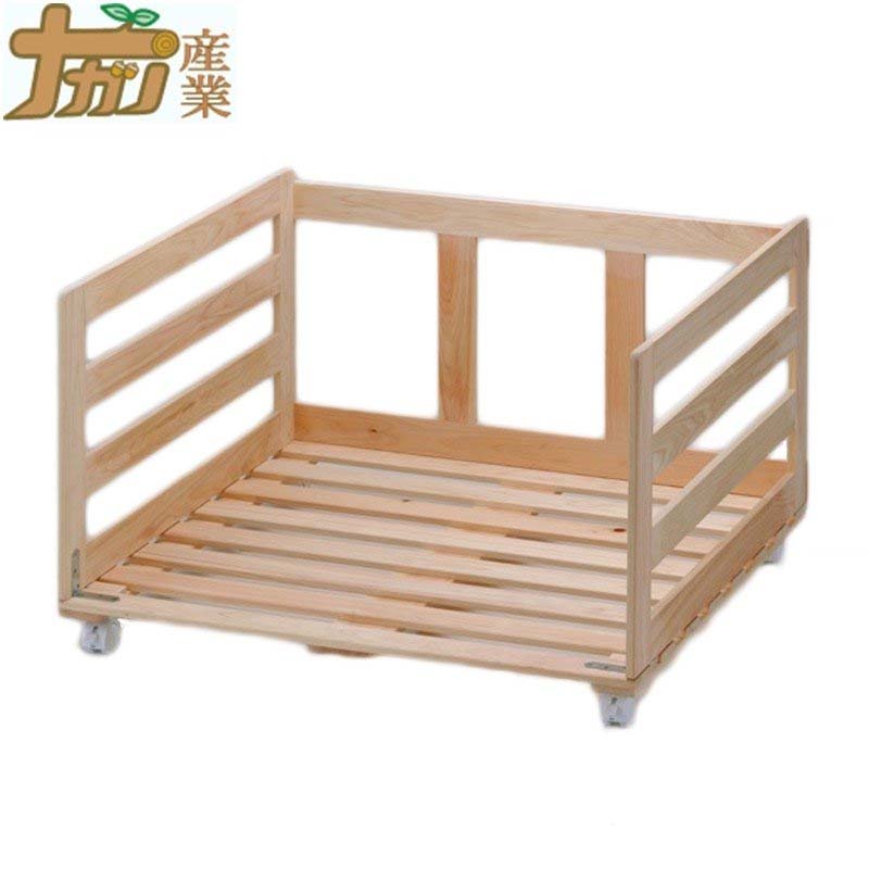 ひのきすのこ手押し車 押入れ用 80×75糎 桧 すのこ ナガノ加工 代引不可