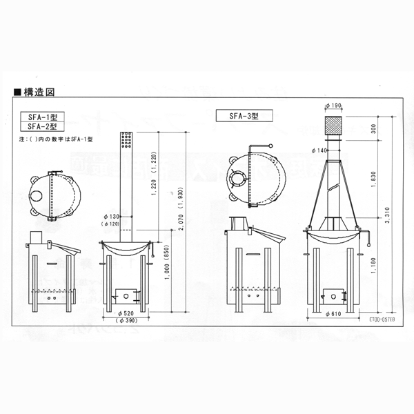 超歓迎された 焼却炉 SFA-3型 200L 家庭用 オフィス 商店に最適 鈴木工業 坂A 法人限定特価 代引不可  www.florestadominicana.org