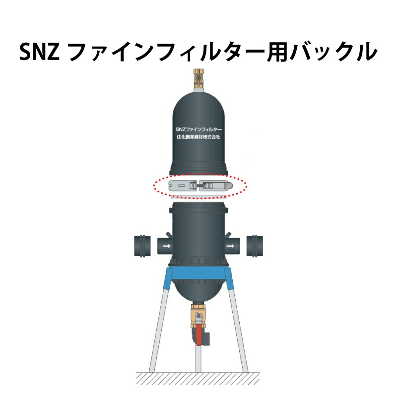 SNZファインフィルター用バックル 住化アグリテック 住化農業資材 カ施 個人宅配送不可 代引不可