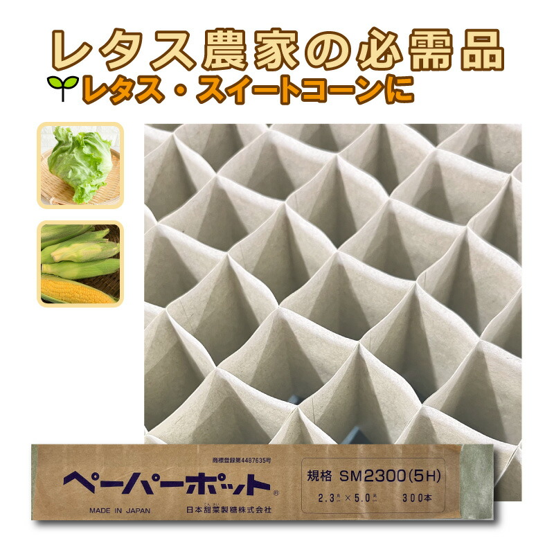 180冊 (個) 調査報告ポット SM2300 (5H) 300鉢 生腐蝕性 紙筒 蒔きつける 蒔きつける 育苗 苗 萵苣 スイートコーン 花き類 ニッテン タS 人間宅送りとどける不可 代引不可
