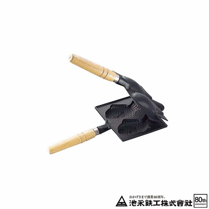 楽天市場】本職用 元祖たい焼き 一丁焼き(一匹用) 鉄鋳物製 たい焼き1