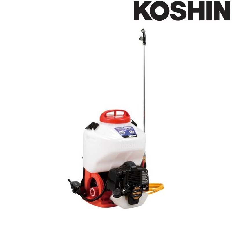 発動機動噴 ES-10P 静電容量10L 目覚ましい剪断応力3.0MPa 縦型二頭口 掛け目6.9kg 工進 KOSHIN 背負式 断種 除草 撒きちらす シB 代引不可