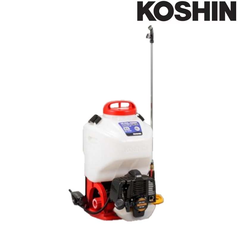 発動機動噴 ES-15PDX 電気容量15L 素晴らしい翦断応力3.0MPa 縦型二頭口 / 押しかぶせる付泡状除草噴口 掛け目7.1kg 工進 KOSHIN 背負式 防疫 除草 拡散させる シB 代引不可 花・ガーデン・DIY-噴霧器