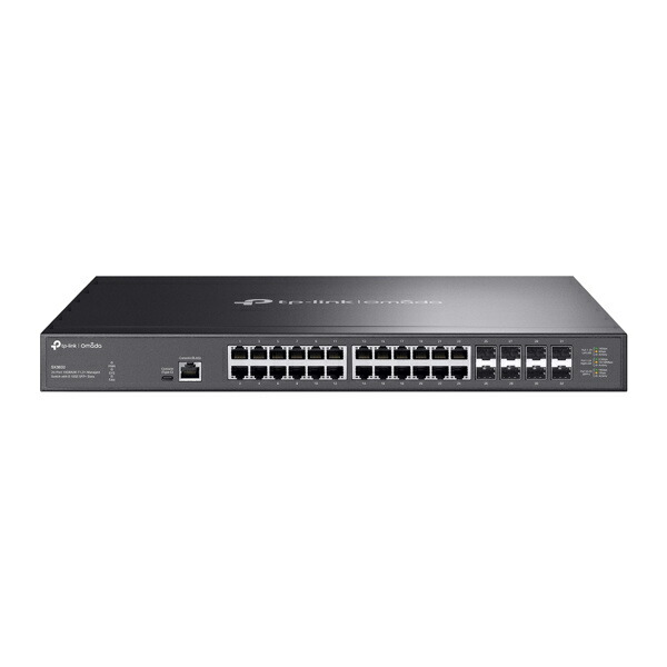 TP-LINK SX3832(un) Omada 10GBASE-Tポート×24 L2+マネージドスイッチ（10GE SFP+スロット×8搭載）