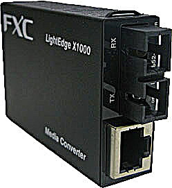 FXC LEX1852-02 10/ 100/ 1000BASE-T to 1000BASE-SX2(SC、MMF-2Km)媒体変換器