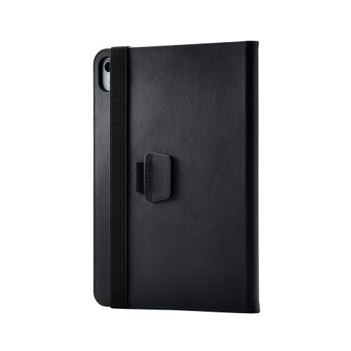 ELECOM TB-A25RPLF2BK iPad 11インチ(A16)/ 10.9インチ(第10世代)/ iPad 第10世代/ フラップケース/ 衝撃ガード/ ベルト付/ 2アングル/ 軽量/ ブラック