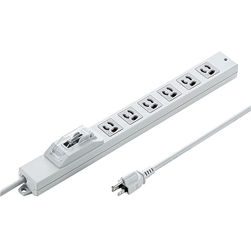 サンワサプライ TAP-BR36A-5 安全ブレーカータップ（オフィス・工場用・3P・6個口・5m）｜PLUSYU堂