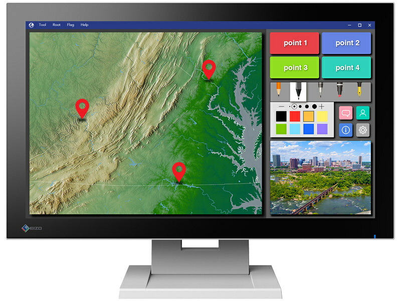 EIZO FDF2182WT-TGY 54.7cm（21.5）型タッチパネル装着カラー液晶モニター DuraVision FDF2182WT-T セレーングレイ