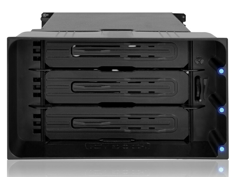 ICY DOCK MB830SP-B ICYDOCK　3x 3.5インチ SATA HDD搭載用リムーバブルケース 2x 5.25インチベイサイズ トレイレスタイプ