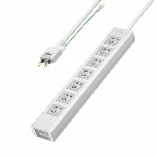 サンワサプライ TAP-F37SH-3ZS 抜け止めシャッタータップ（3P・7個口・3m）