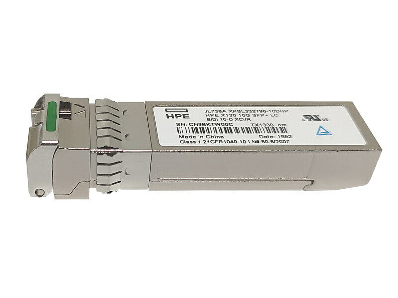 HP JL738A HPE Networking X130 10G SFP+ LC BiDi 10粁-Downlink Transceiver