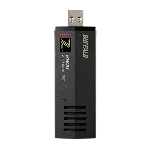 バッファロー WI-U3-2900BE2 Wi-Fi 7対応 11be/ ax/ ac/ n/ a/ g/ b 2882Mbps USB無線LAN子機