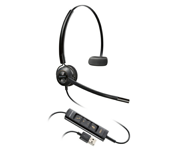 HP 783R4AA Poly EncorePro 545 USB-A+ USB-C 変換アダプタ付 片耳 有線モデル ノイズキャンセリングマイク搭載