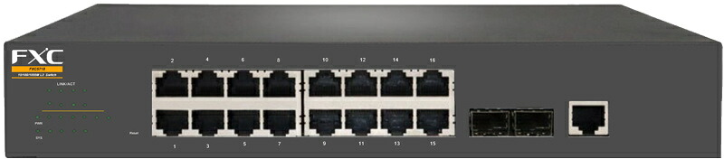 FXC FXC5718 16界面 10/ 100/ 1000Mbps および 2界面SFP 管理すること役立つこと付取り替えっこ