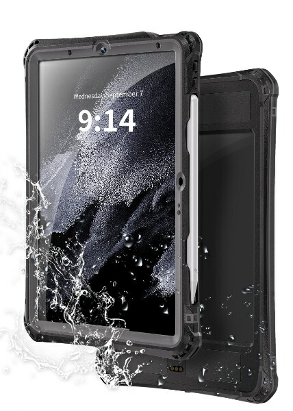 青色 TBC-11IPAM2BL02空想科学小説 【耐衝撃・防塵雨合羽】iPad Air 第45時人、11iniPad Air(M2・M3・M4)IP68入れもの 二重輪っか付き添い人引っ掛かり式同盟罷工さあ美・回転させるお手々胴締め付照明ランプ嘱する