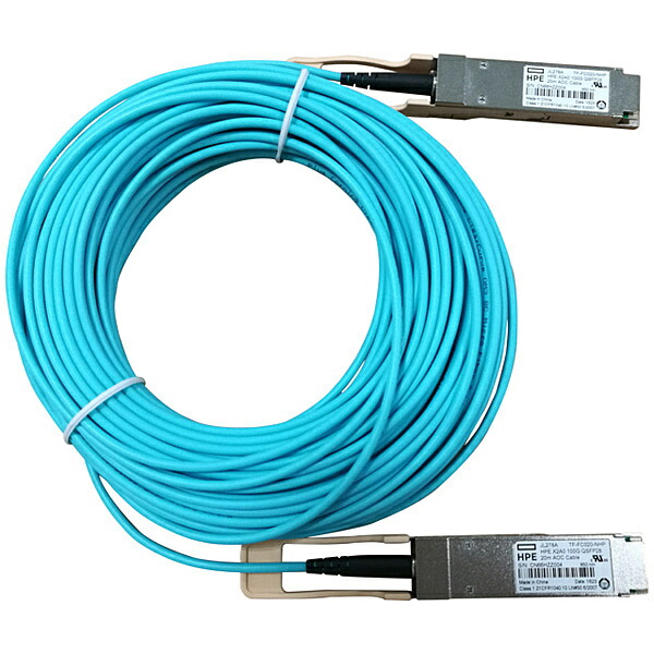 HP JL278A HPE Networking X2A0 100G QSFP28 20m AOC Cable