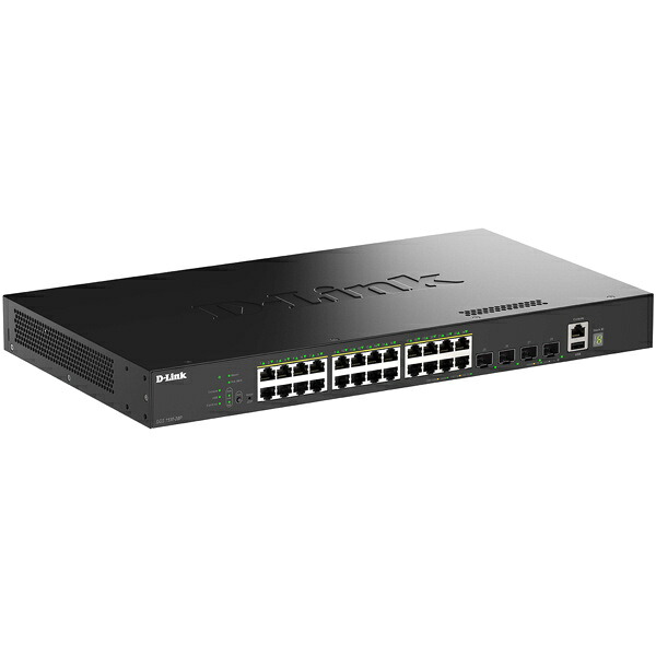 D-Link DGS-1530-28P/A1 DGS-1530-28P ギガビットL2スタッカブルスマートマネージドスイッチ、PoE+相応う(最大限度370W給電)、10/ 100/ 1000BASE-T界面(PoE+相応う)×24、10G SFP+拡張スロット×4、LLW引きうける客体